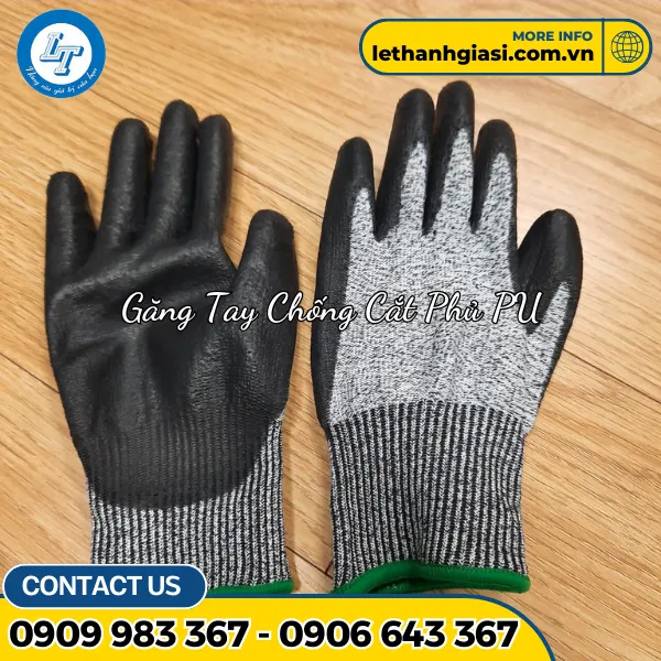 GĂNG TAY PHỦ PU CHỐNG CẮT