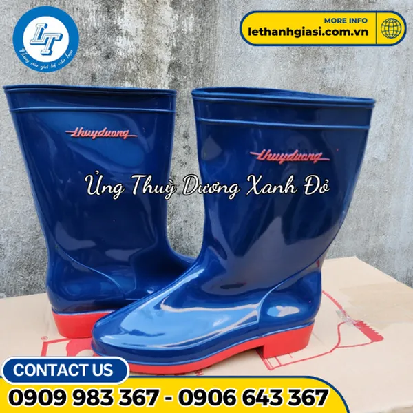 Ủng Thuỳ Dương Xanh Đế Đỏ