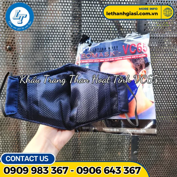 Khẩu Trang Than Hoạt Tính VC65