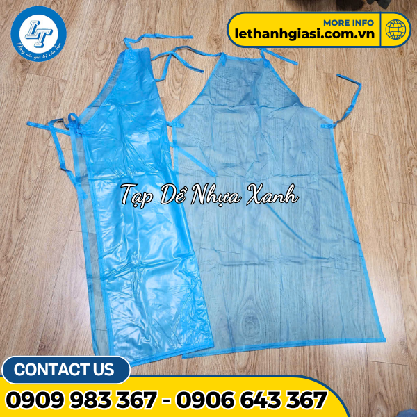 Tạp Dề Nhựa Xanh