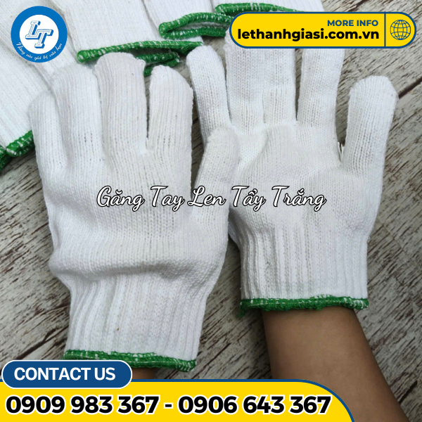 Găng Tay Len Tẩy Trắng