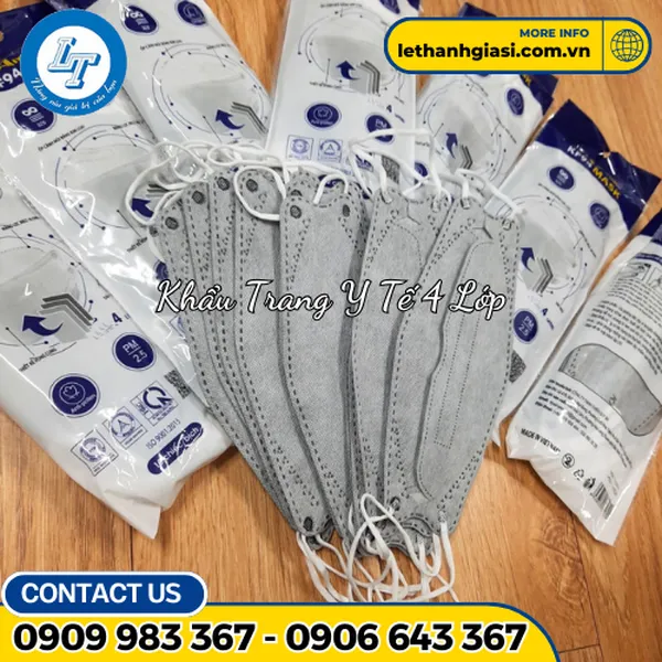 Khẩu Trang Y Tế 4 Lớp