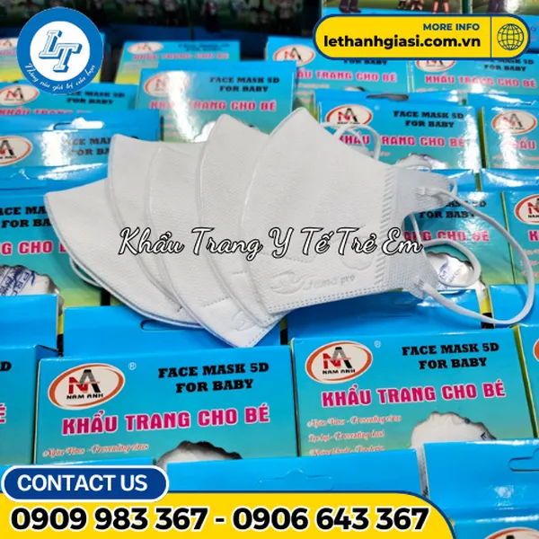 KHẨU TRANG TRẺ EM, NHIỀU MÀU