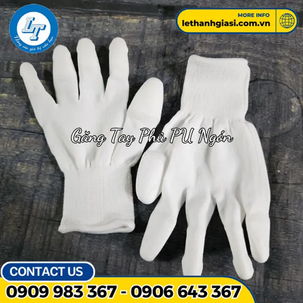 Bao Tay Thun Phủ PU Ngón