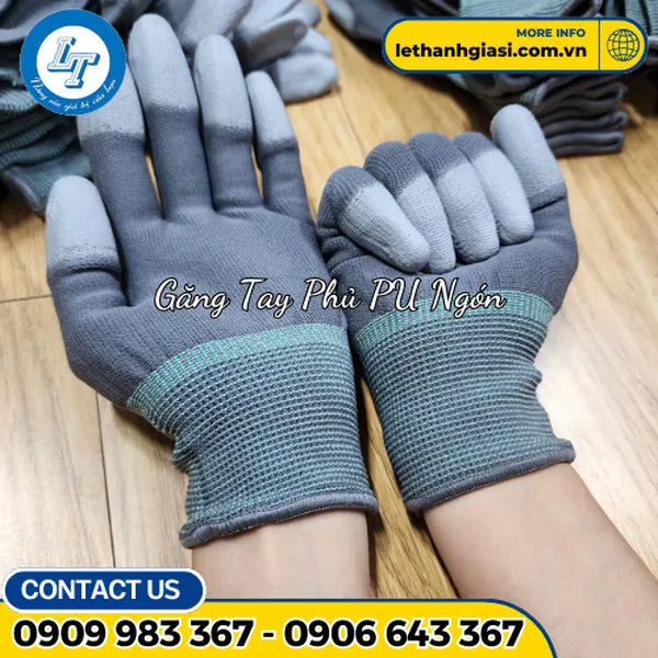 Bao Tay Thun Phủ PU Ngón