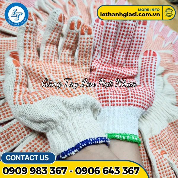 BAO TAY LEN HẠT NHỰA