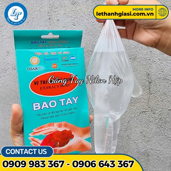 BAO TAY NILON ĐÓNG HỘP