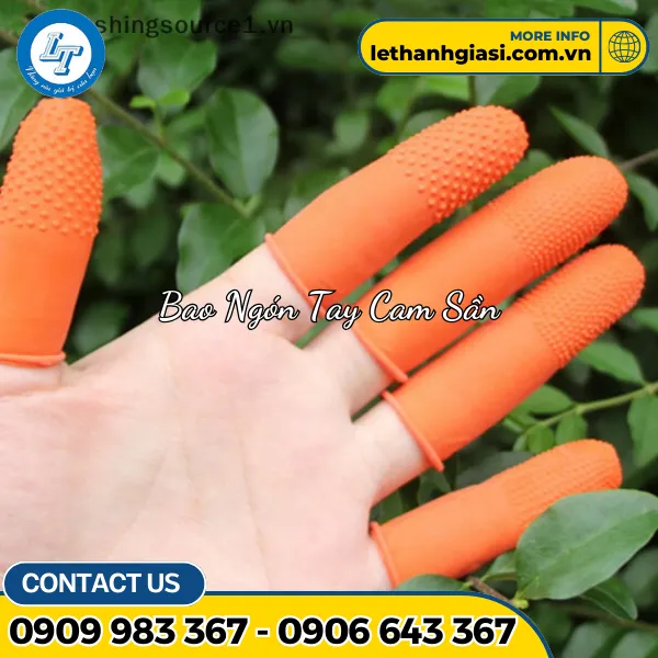 BAO NGÓN TAY CAO SU CAM SẦN