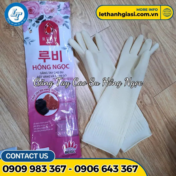 GĂNG TAY CAO SU RUBY