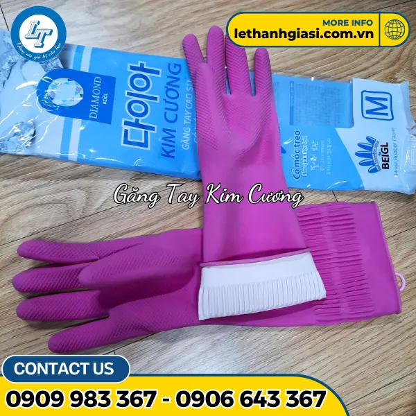 GĂNG TAY CAO SU KIM CƯƠNG