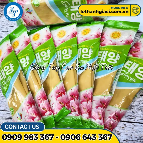 GĂNG TAY CAO SU MẶT TRỜI