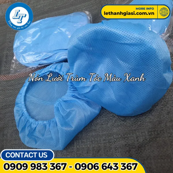 NÓN LƯỚI TRÙM TÓC MÀU XANH