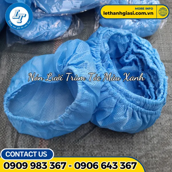 NÓN LƯỚI TRÙM TÓC MÀU XANH