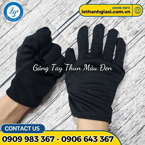 BAO TAY VẢI THUN ĐEN