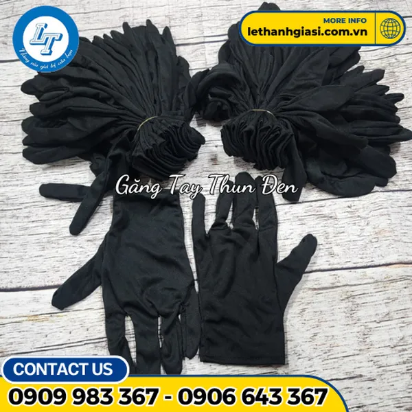 BAO TAY VẢI THUN ĐEN