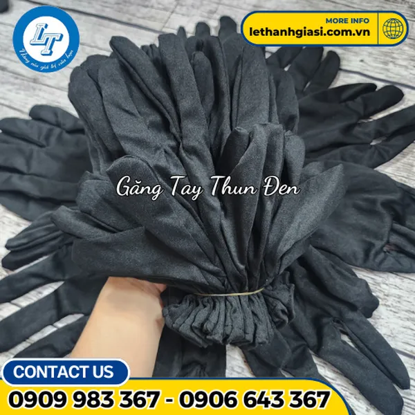 BAO TAY VẢI THUN ĐEN