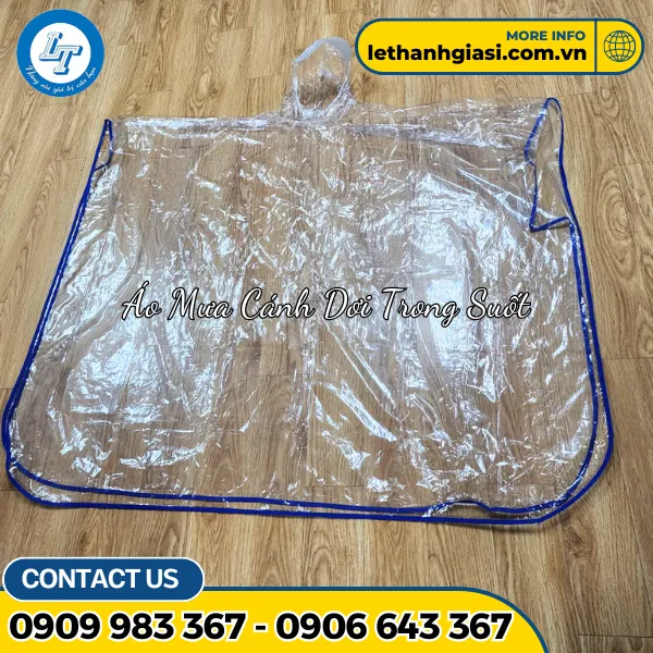 ÁO MƯA CÁNH DƠI TRONG SUỐT