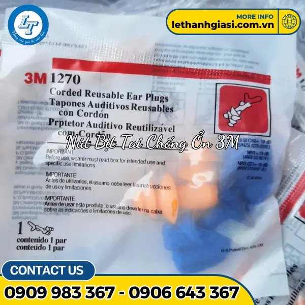 NÚT BỊT TAI CHỐNG ỒN 3M