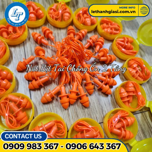 NÚT BỊT TAI SILICONE 2 TẦNG