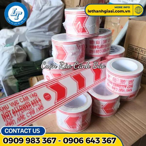 DÂY RÀO CẢNH BÁO ĐỎ TRẮNG