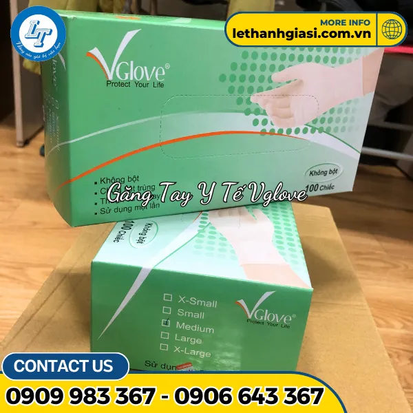GĂNG TAY Y TẾ VGLOVE KHÔNG BỘT