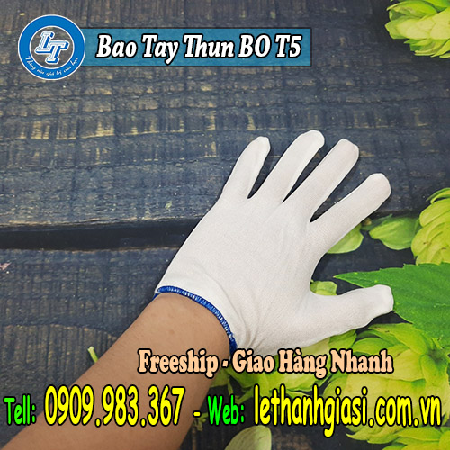 địa chỉ bán bao tay thun trắng bo t5 co giãn tại miền nam thun bo t5