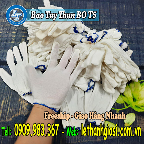 địa chỉ bán bao tay thun trắng bo t5 co giãn tại miền nam thun bo t5