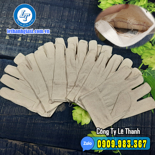 găng tay vải bạt bảo vệ công nhân lao động gt vải bạt