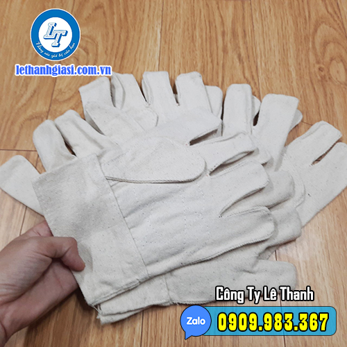 găng tay vải bạt bảo vệ công nhân lao động gt vải bạt