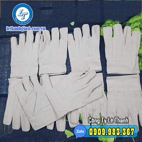 găng tay vải bạt bảo vệ công nhân lao động gt vải bạt