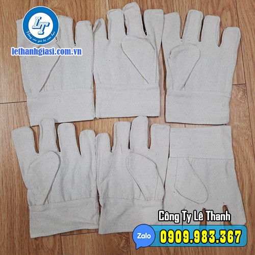 găng tay vải bạt bảo vệ công nhân lao động gt vải bạt