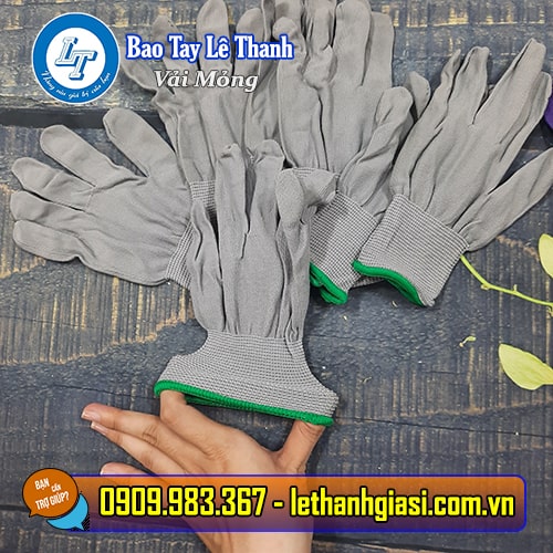 Bao tay vải mỏng đủ size, đủ màu gt vải mỏng