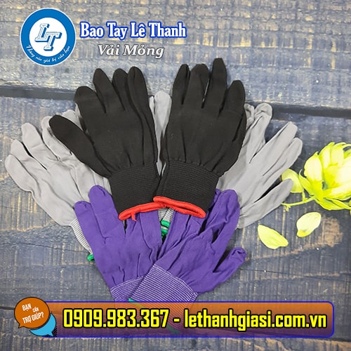 Bao tay vải mỏng đủ size, đủ màu gt vải mỏng