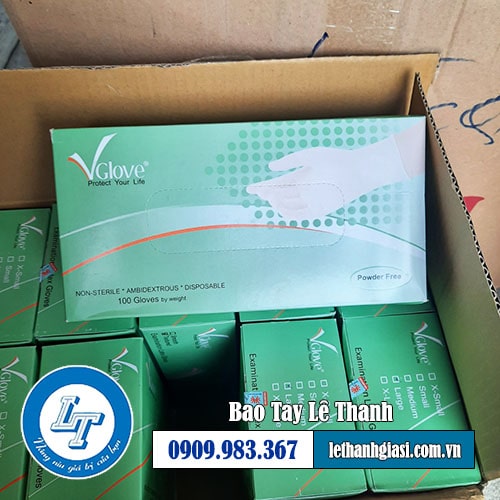 Găng tay y tế vgloves không bột chất liệu mũ kem ly tâm tự nhiên Găng tay y tế vgloves không bột chất liệu mũ kem ly tâm tự nhiên