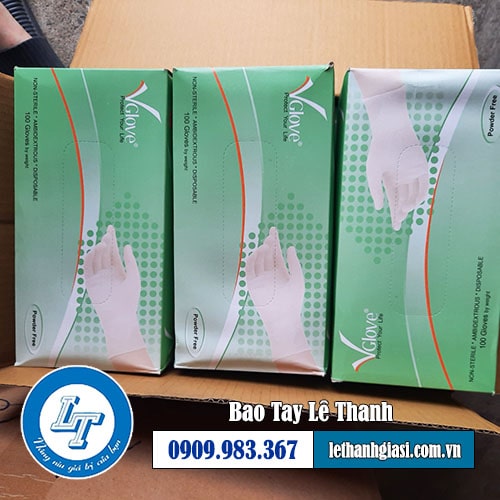 Găng tay y tế vgloves không bột chất liệu mũ kem ly tâm tự nhiên Găng tay y tế vgloves không bột chất liệu mũ kem ly tâm tự nhiên