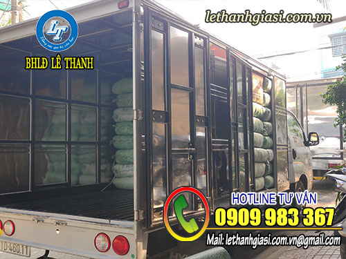 Sản xuất găng tay len phủ hạt nhựa đủ size, giá rẻ TPHCM Xe tải giao hàng găng tay len phủ hạt nhựa