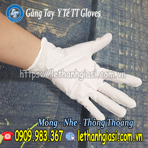 tìm mua găng tay y tế Nitrile TT Gloves cao cấp găng tay y tế
