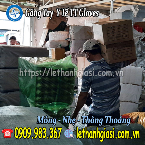tìm mua găng tay y tế Nitrile TT Gloves cao cấp găng tay y tế