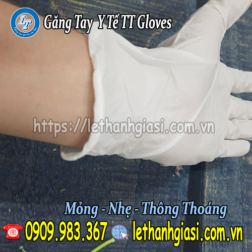 tìm mua găng tay y tế Nitrile TT Gloves cao cấp găng tay y tế