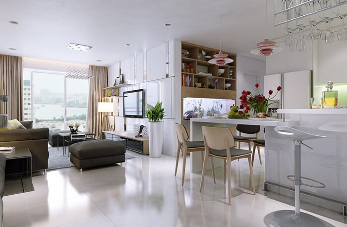 Mẫu thiết kế nội thất đẹp dành cho căn hộ Vinhomes