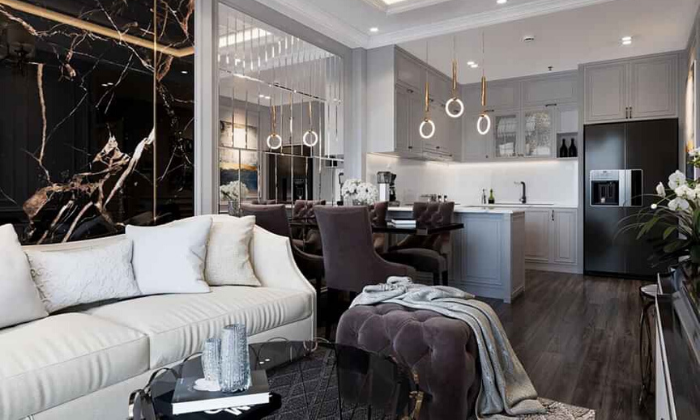 Thiết kế thi công nội thất căn hộ Mizuki