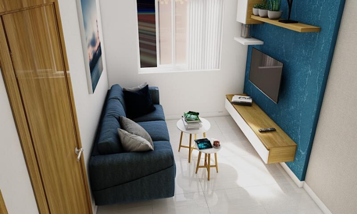 Thiết kế thi công nội thất căn hộ chung cư 1 phòng ngủ