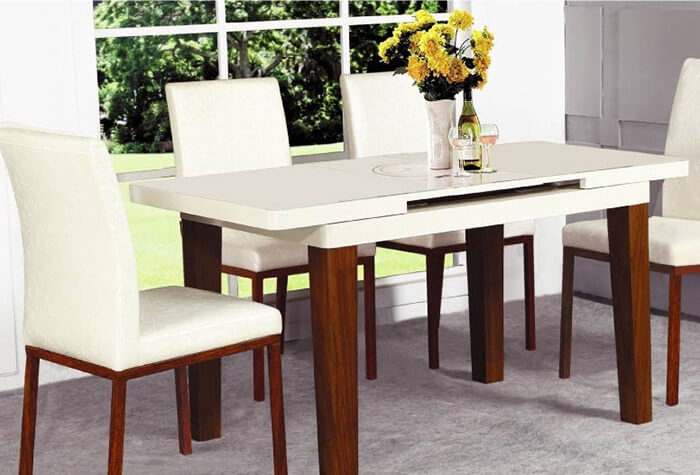 Bàn ăn được thiết kế theo kiểu hiện đại được ưa chuộng nhất hiện nay