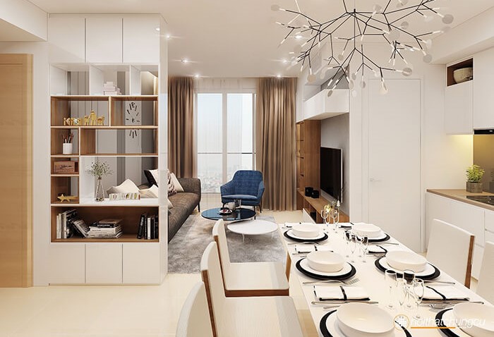 Vách ngăn đẹp dành cho căn hộ chung cư