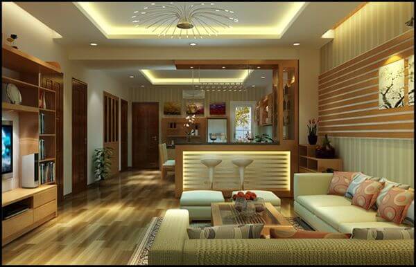 Vách ngăn đẹp dành cho căn hộ chung cư