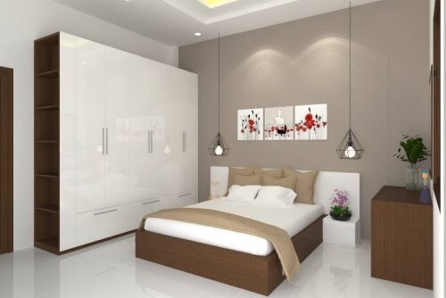 Giường ngủ gỗ công nghiệp mdf melamine