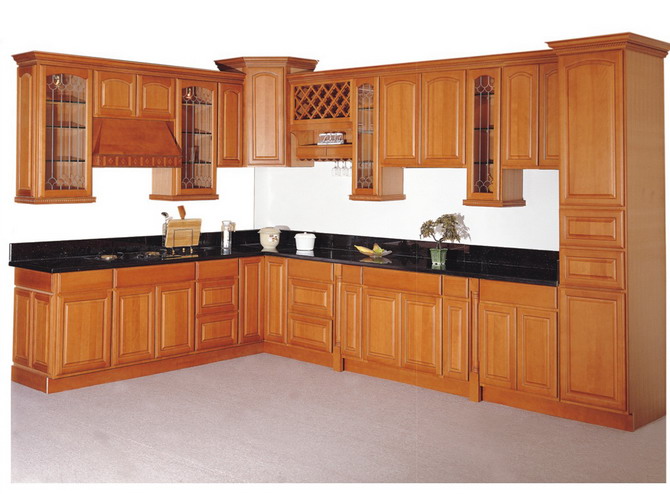 Những mẫu tủ bếp gỗ tự nhiên - Khang Gia Decor