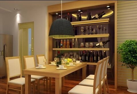 Thiết kế tủ rượu đẹp dành cho căn hộ chung cư