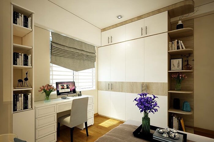 Mẫu bàn làm việc dành cho căn hộ chung cư