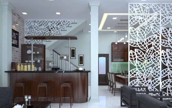 Thiết kế mẫu quầy bar hiện đại